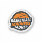Basketball Madness March Tournament Sports シール (正面)