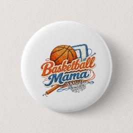 Basketball Mama Button Pin 缶バッジ