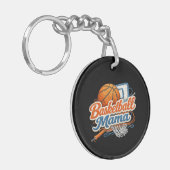 Basketball Mama Personalized Team Keychain キーホルダー (正面左)