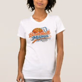 Basketball Mama Retro Patch Style Shirt Tシャツ (正面)