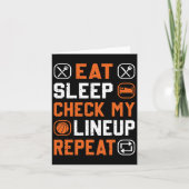 Basketball Men Boy Check My Line Up Basketball Pla カード (正面)