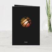 Basketball Metallic Ball Happy Birthday   カード (裏面)