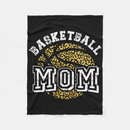 Basketball Mom Lover Fun Mother Basketball Player  フリースブランケット (正面)