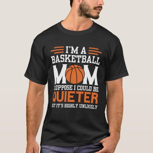Basketball Mom Mothers Day Motherhood Basketball   Tシャツ (正面)