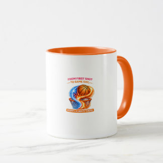 Basketball Mom Mug – She’s Behind Every Shot Mom’s マグカップ