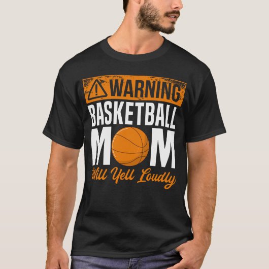 Basketball Mom Player Team Sport Mother s Day Mama Tシャツ (正面)