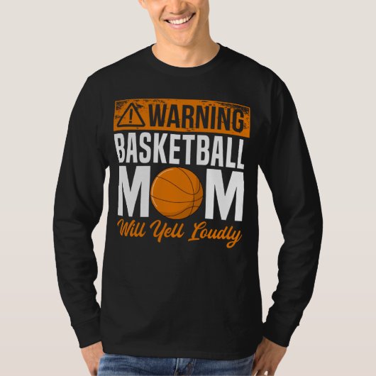 Basketball Mom Player Team Sport Mother s Day Mama Tシャツ (正面)
