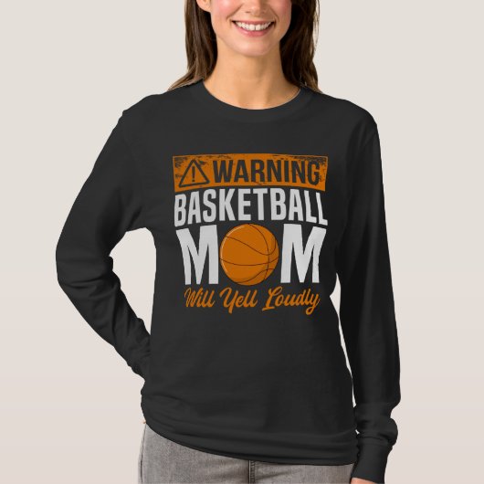 Basketball Mom Player Team Sport Mother s Day Mama Tシャツ (正面)