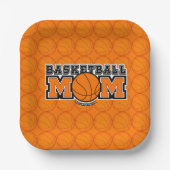 Basketball Mom Screwball Graphics ペーパープレート (正面)