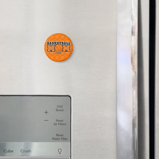 Basketball Mom Screwball Graphics マグネット (インサイチュ (冷蔵庫))