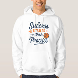 Basketball Motivation Quote Practice Success パーカ