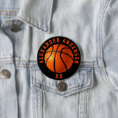 Basketball Name and Jersey Personalize 缶バッジ (インサイチュ)