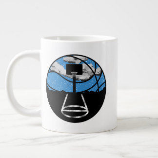 Basketball Night Sky Mug ジャンボコーヒーマグカップ