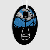 Basketball Night Sky Ornament オーナメント (正面)