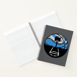 Basketball Night Sky Spiral Hardcover Notebook ノートブック