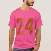 Basketball Number 24 Twenty Four Basket Ball Tシャツ (正面)