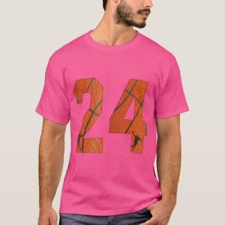 Basketball Number 24 Twenty Four Basket Ball Tシャツ