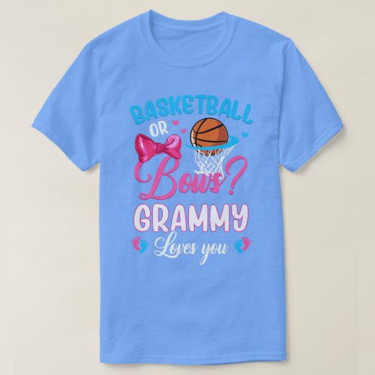 Basketball or Bows GRAMMY Loves You Gender Reveal  Tシャツ (デザイン正面)