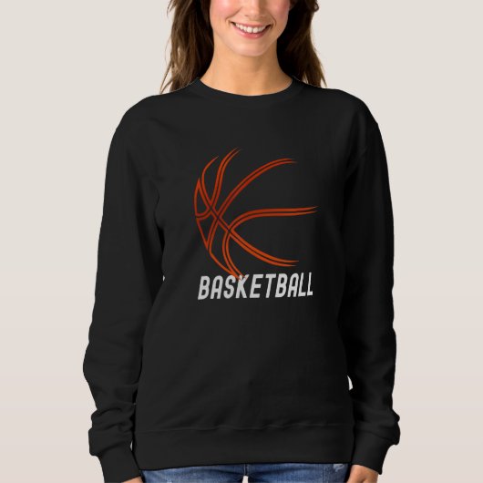 Basketball Outdoor Bball Indoor Basketball Artwork スウェットシャツ (正面)