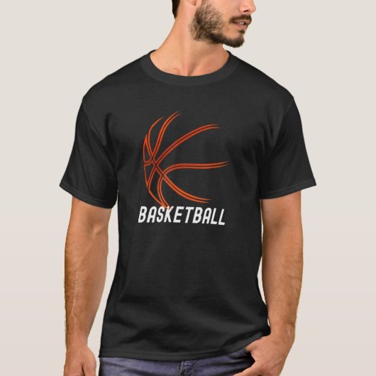 Basketball Outdoor Bball Indoor Basketball Artwork Tシャツ (正面)