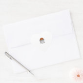 Basketball Papa Vintage Engraving Shirt Design_1 ハートシール (封筒)