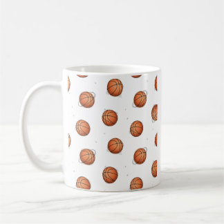 Basketball Pattern Coffee Mug コーヒーマグカップ