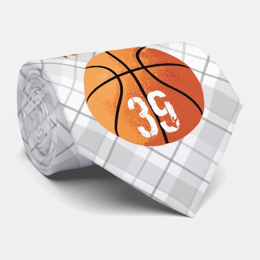 Basketball (Personalizable) Neck Tie ネクタイ (ロール)