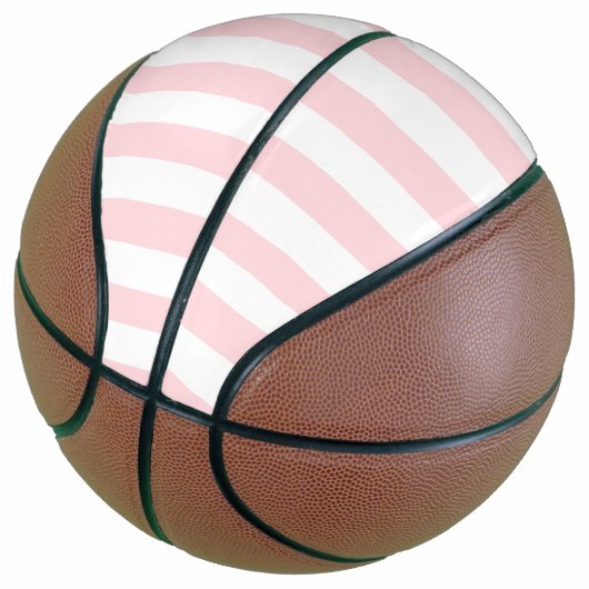 Basketball Pink & White Stripe バスケットボール (アングル)