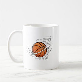 Basketball Planet Saturn Space Illustration  コーヒーマグカップ