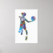 Basketball Player キャンバスプリント (正面)
