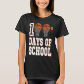 Basketball Player 100 Days Of School Student Boys  Tシャツ (正面)