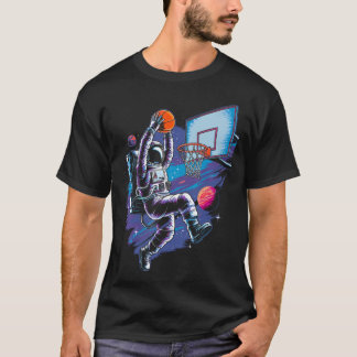 Basketball Player Astronaut Astronomy Astrology Ou Tシャツ
