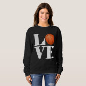 Basketball Player Basketball Love スウェットシャツ (正面フル)