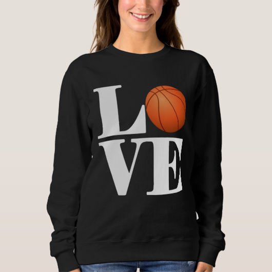 Basketball Player Basketball Love スウェットシャツ (正面)
