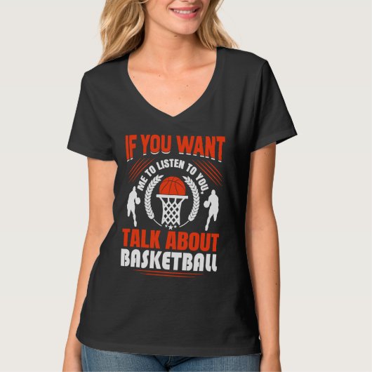 Basketball Player Basketballer Sports funny quote Tシャツ (正面)