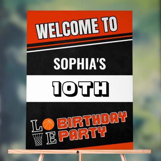 Basketball Player Birthday  アクリルサイン (ニュートラル)