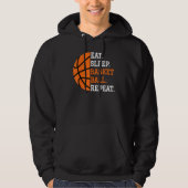 Basketball Player Boy Eat Sleep Basketball Repeat  パーカ (正面)