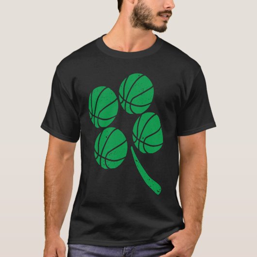 Basketball Player Coach Shamrock St Patricks Day I Tシャツ (正面)