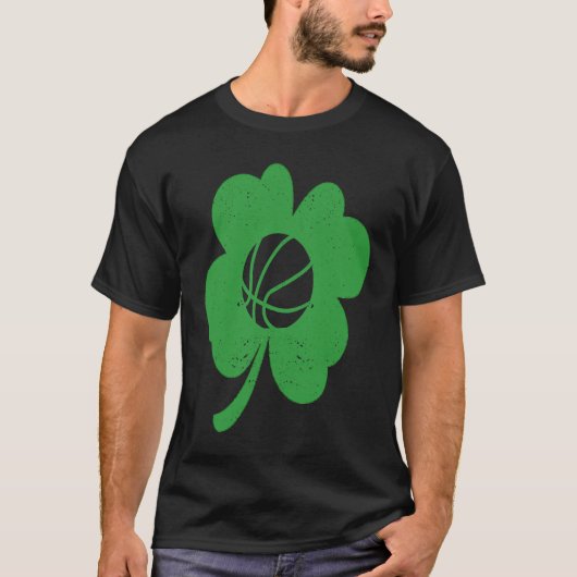 Basketball Player Coach Shamrock St Patricks Day I Tシャツ (正面)