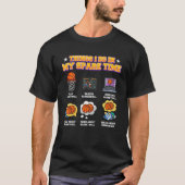 Basketball Player Coach Team  Dunking Tシャツ (正面)