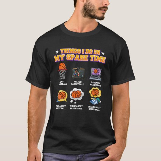 Basketball Player Coach Team  Dunking Tシャツ (正面)