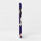 Basketball Player Custom Name Number Navy Blue Case-Mate iPhoneケース (裏面/左)