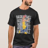 Basketball Player Dunking Hoops Coach Team Tシャツ (正面)