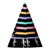 Basketball Player Girl, Team Birthday パーティーハット (裏面)