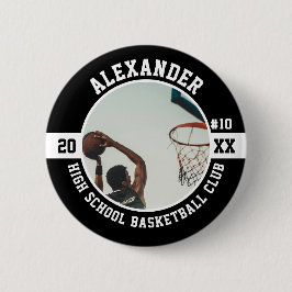 Basketball Player High School Team Senior Night 缶バッジ