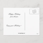 basketball player Holiday greeting シーズンポストカード (裏面)