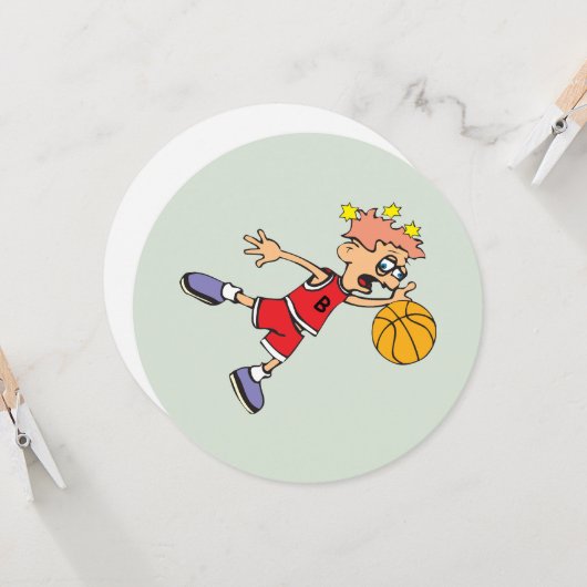 Basketball player loses the ball in the game カード (正面/裏面インサイチュ)