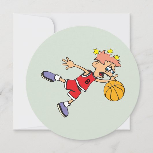 Basketball player loses the ball in the game カード (正面)