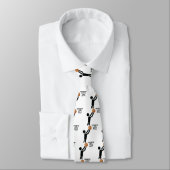 Basketball player with ball custom tie ネクタイ (タイ)