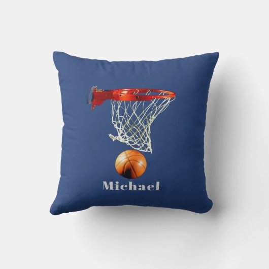 Basketball Replace with Your Name クッション (裏面)